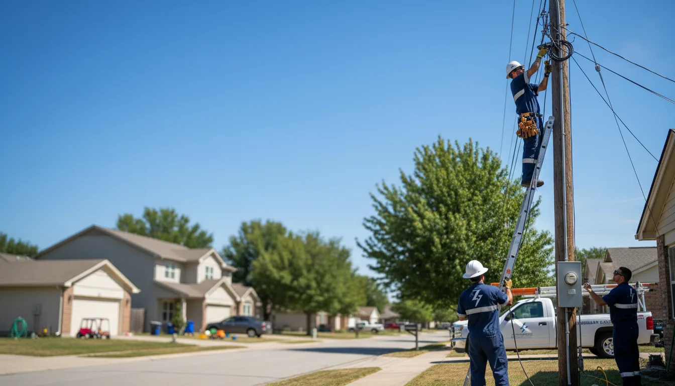 Residential electrician providing installation services in Charlotte, TX